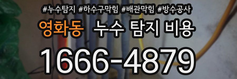 영화동 누수 탐지 비용