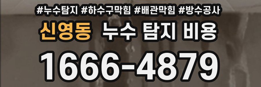 신영동 누수 탐지 비용