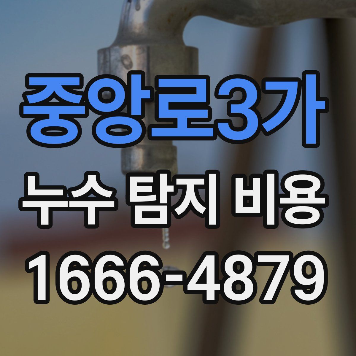 중앙로3가 누수 탐지 비용
