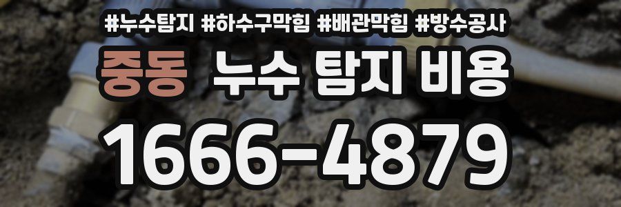 중동 누수 탐지 비용
