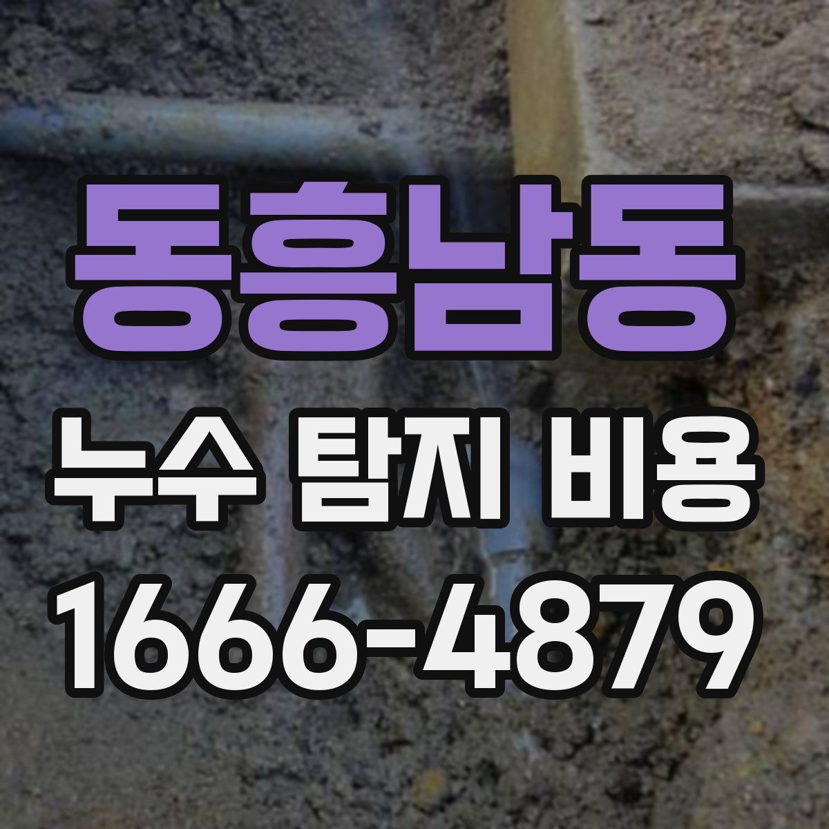 동흥남동 누수 탐지 비용