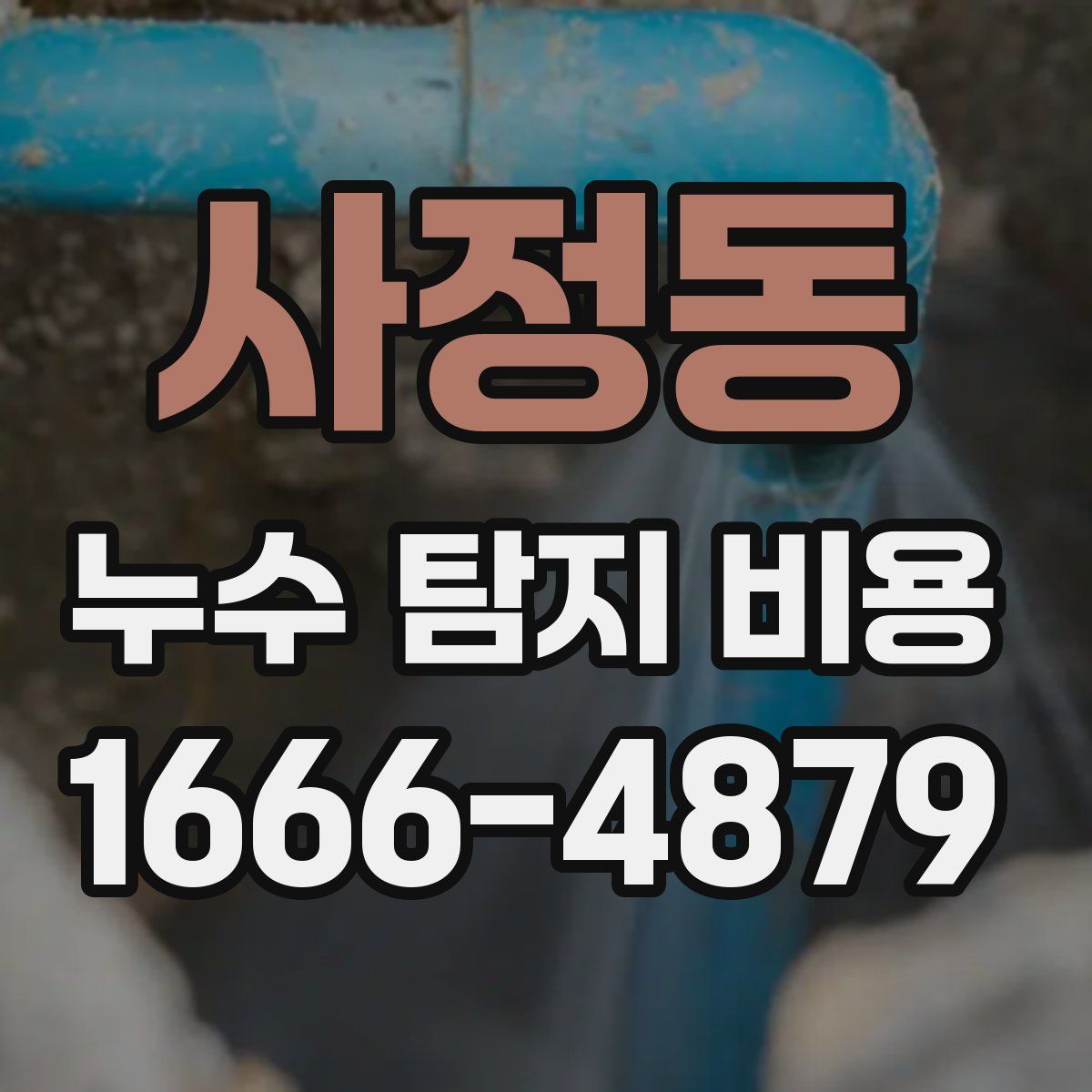 사정동 누수 탐지 비용