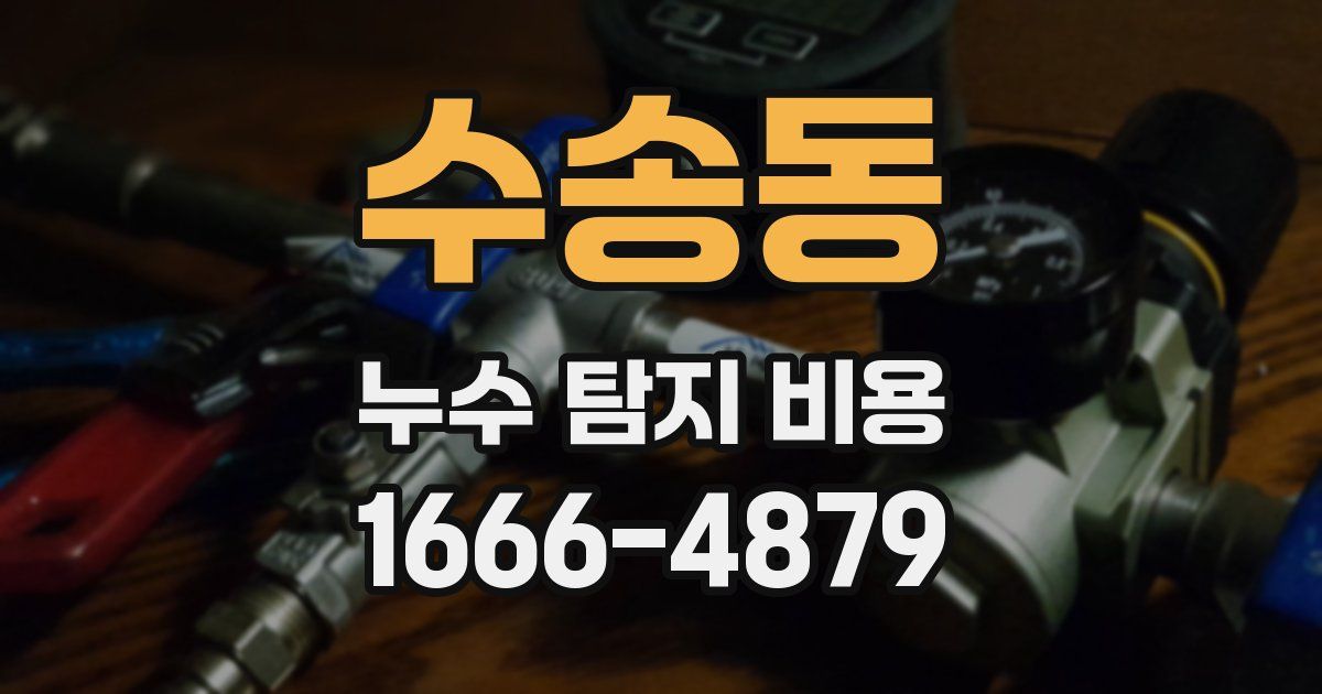 수송동 누수 탐지 비용