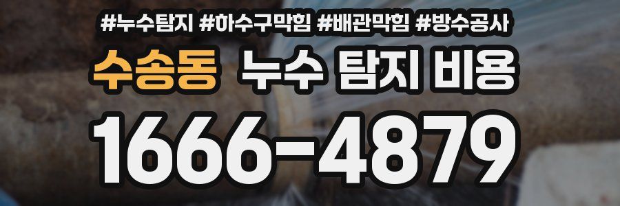 수송동 누수 탐지 비용