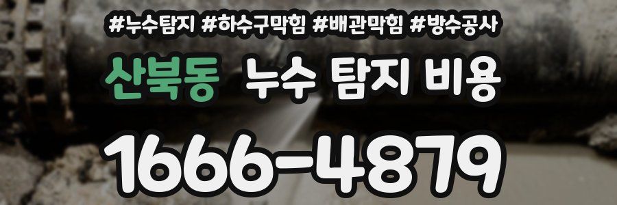 산북동 누수 탐지 비용