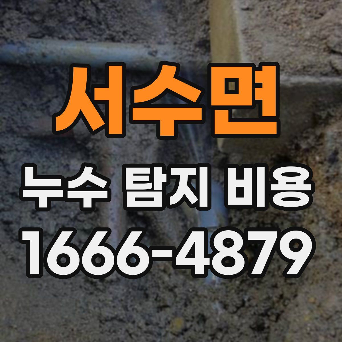 서수면 누수 탐지 비용