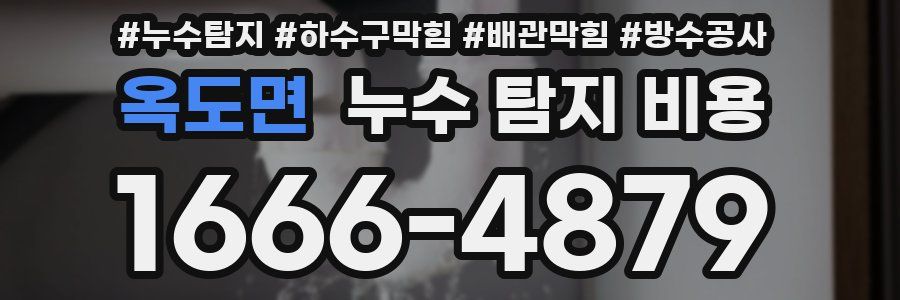 옥도면 누수 탐지 비용