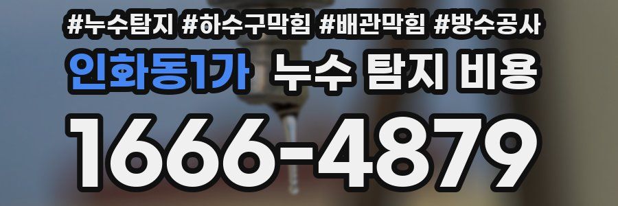 인화동1가 누수 탐지 비용