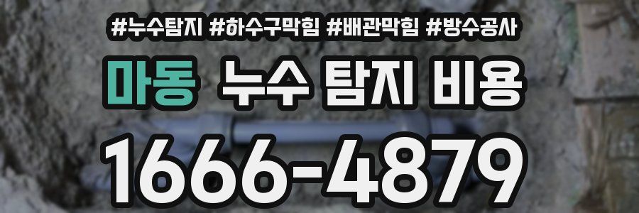 마동 누수 탐지 비용