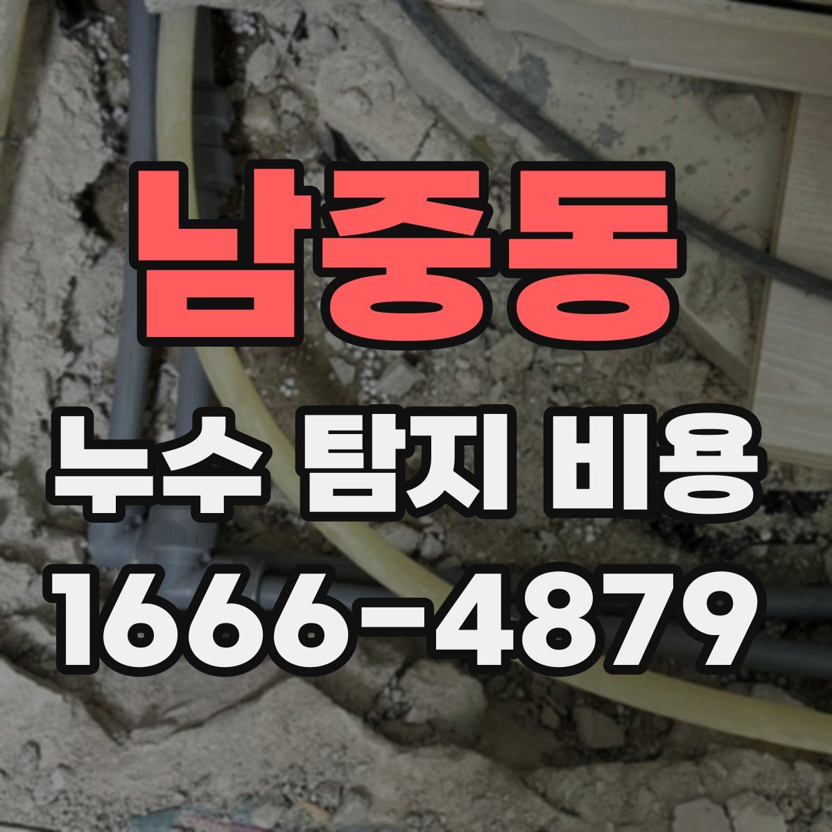 남중동 누수 탐지 비용