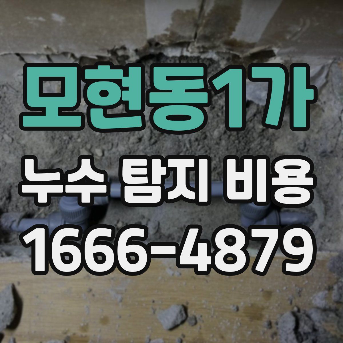 모현동1가 누수 탐지 비용