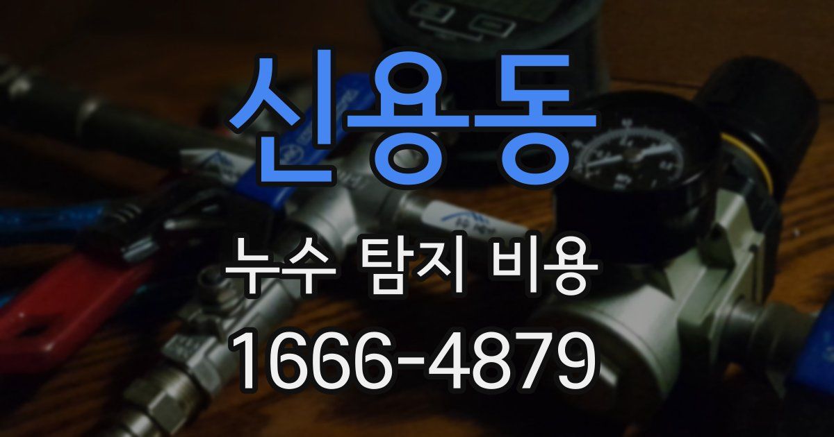 신용동 누수 탐지 비용