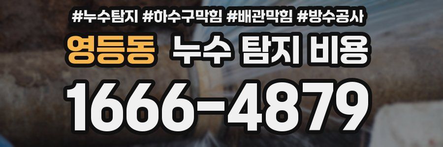 영등동 누수 탐지 비용