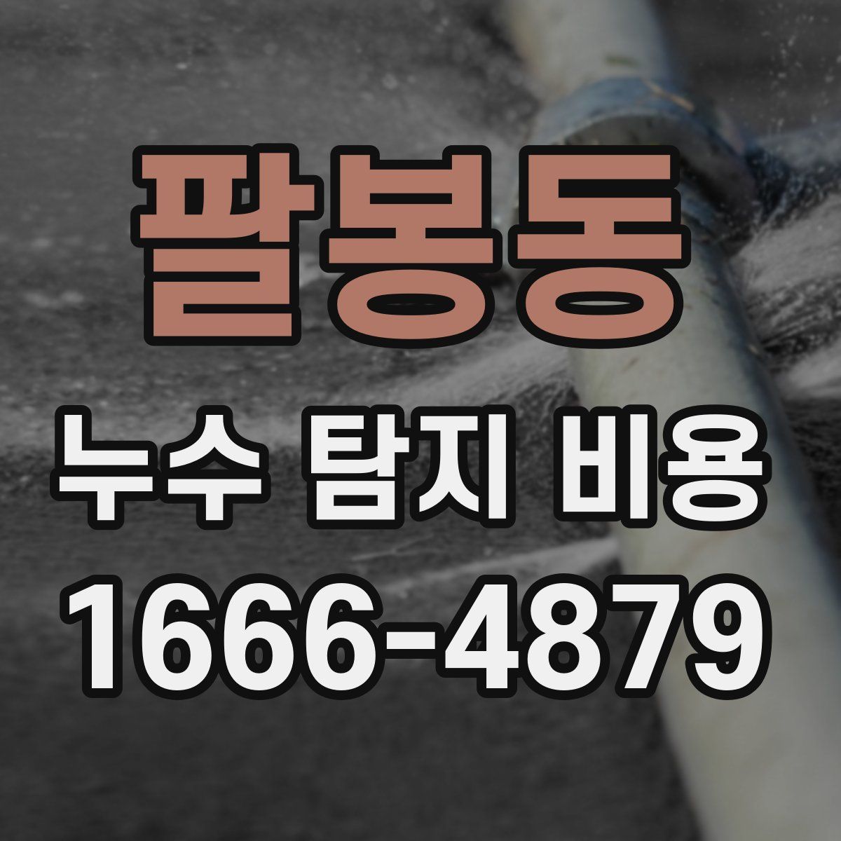 팔봉동 누수 탐지 비용