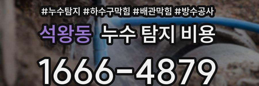 석왕동 누수 탐지 비용