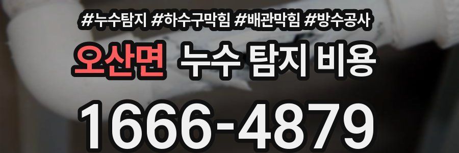 오산면 누수 탐지 비용
