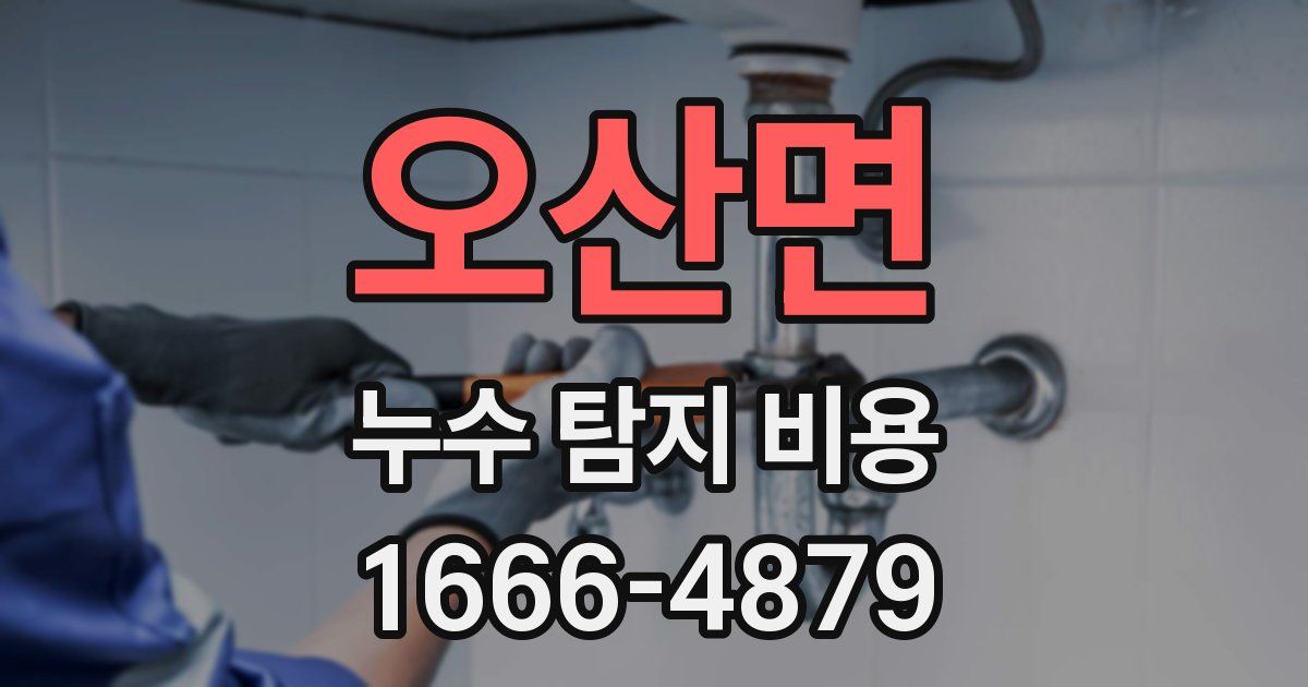 오산면 누수 탐지 비용