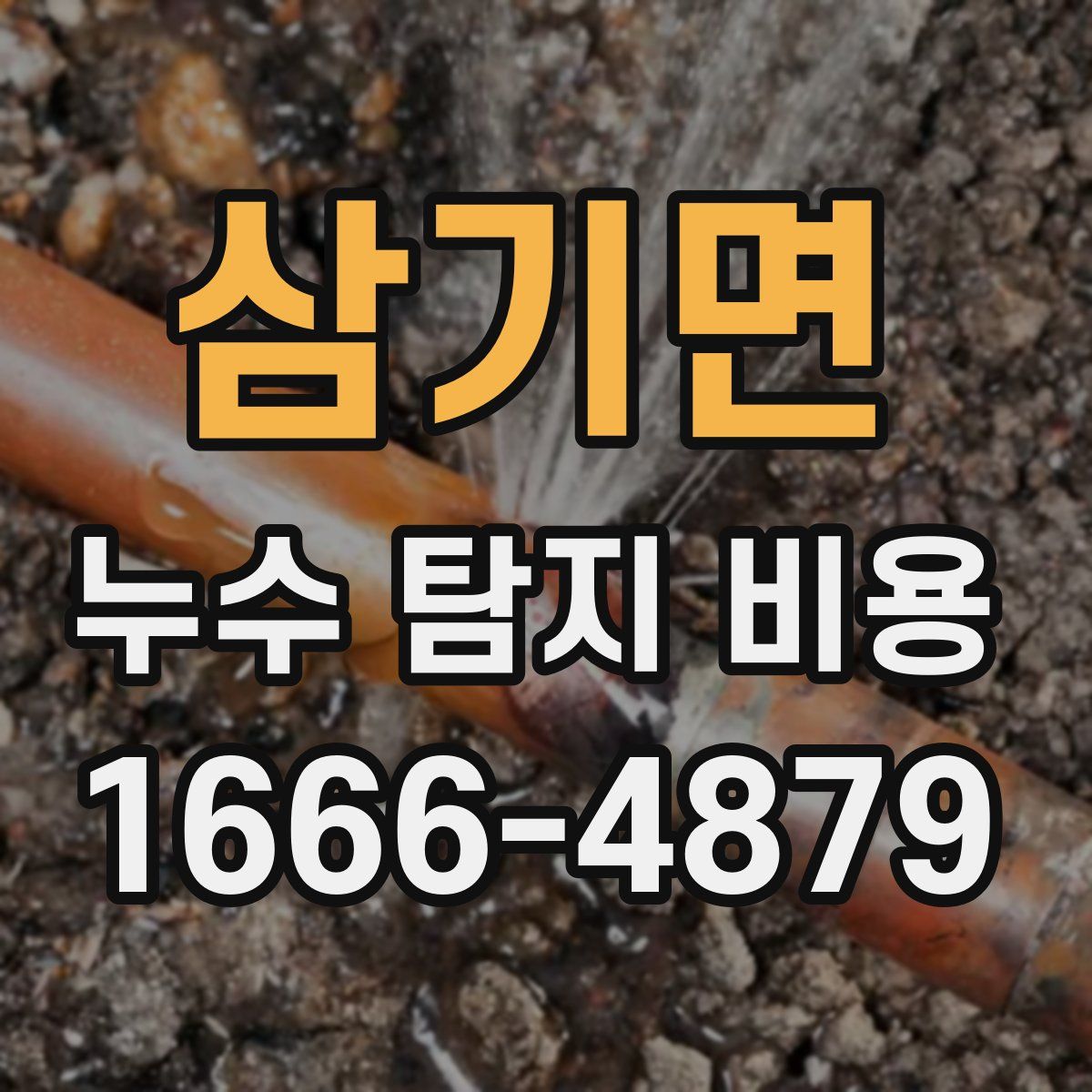 삼기면 누수 탐지 비용