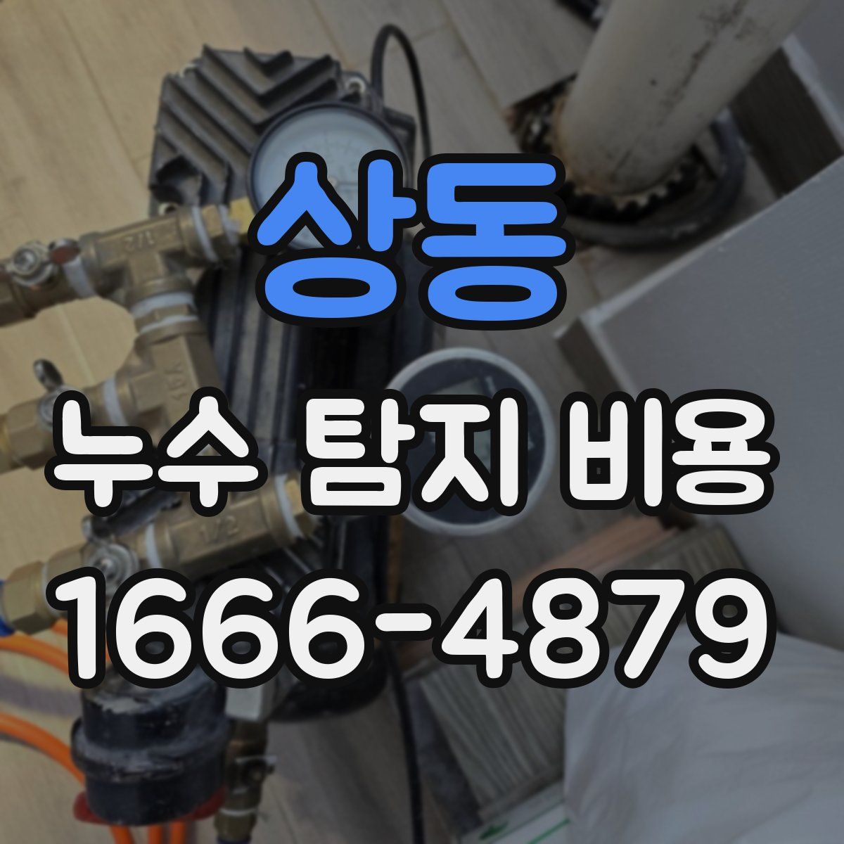 상동 누수 탐지 비용