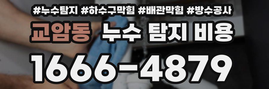 교암동 누수 탐지 비용
