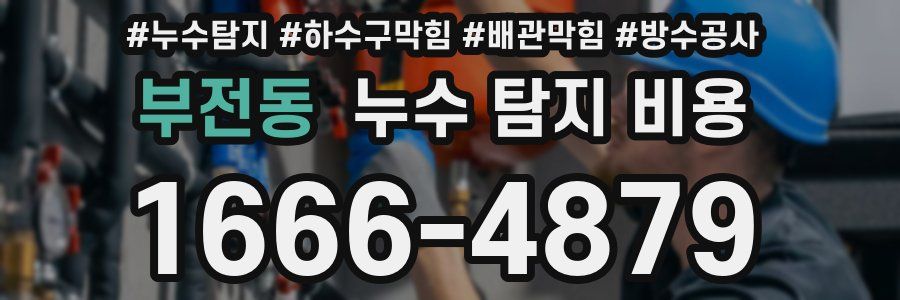부전동 누수 탐지 비용