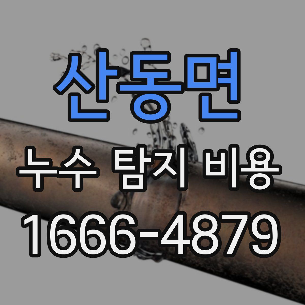 산동면 누수 탐지 비용