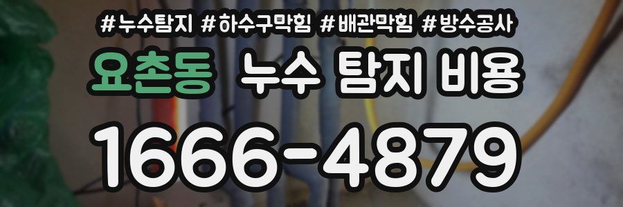 요촌동 누수 탐지 비용