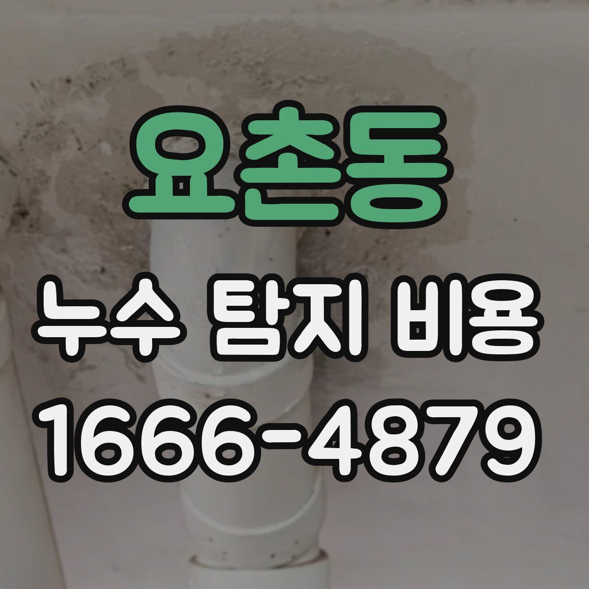 요촌동 누수 탐지 비용