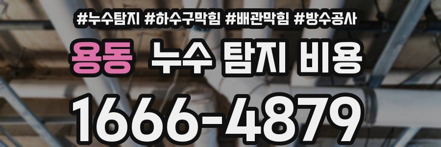 용동 누수 탐지 비용