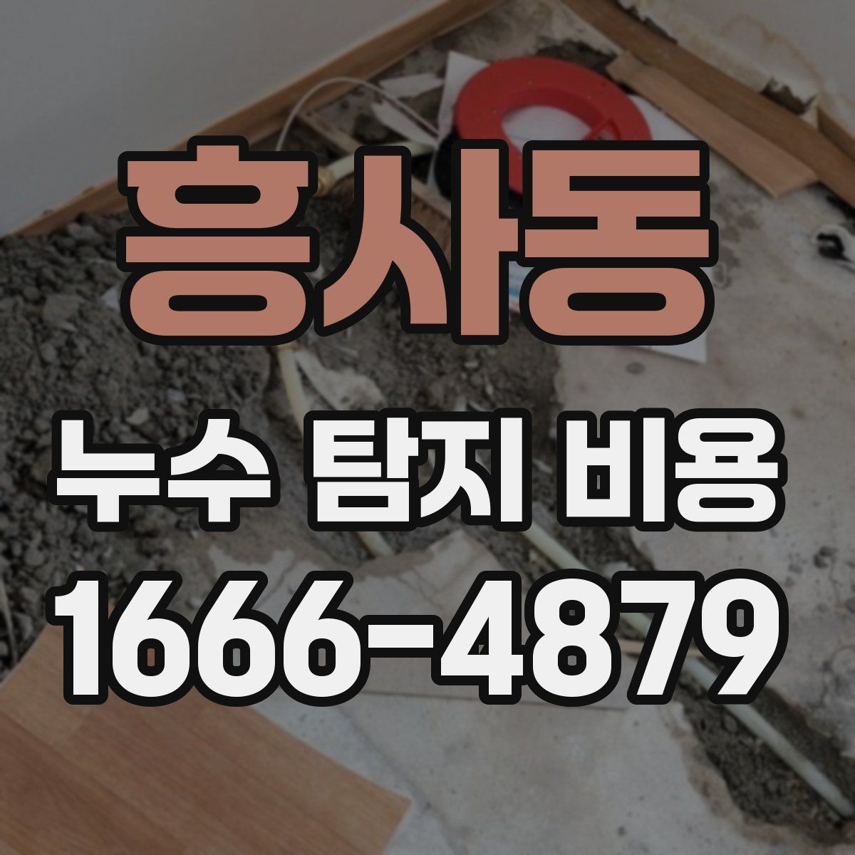 흥사동 누수 탐지 비용