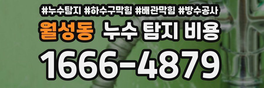 월성동 누수 탐지 비용