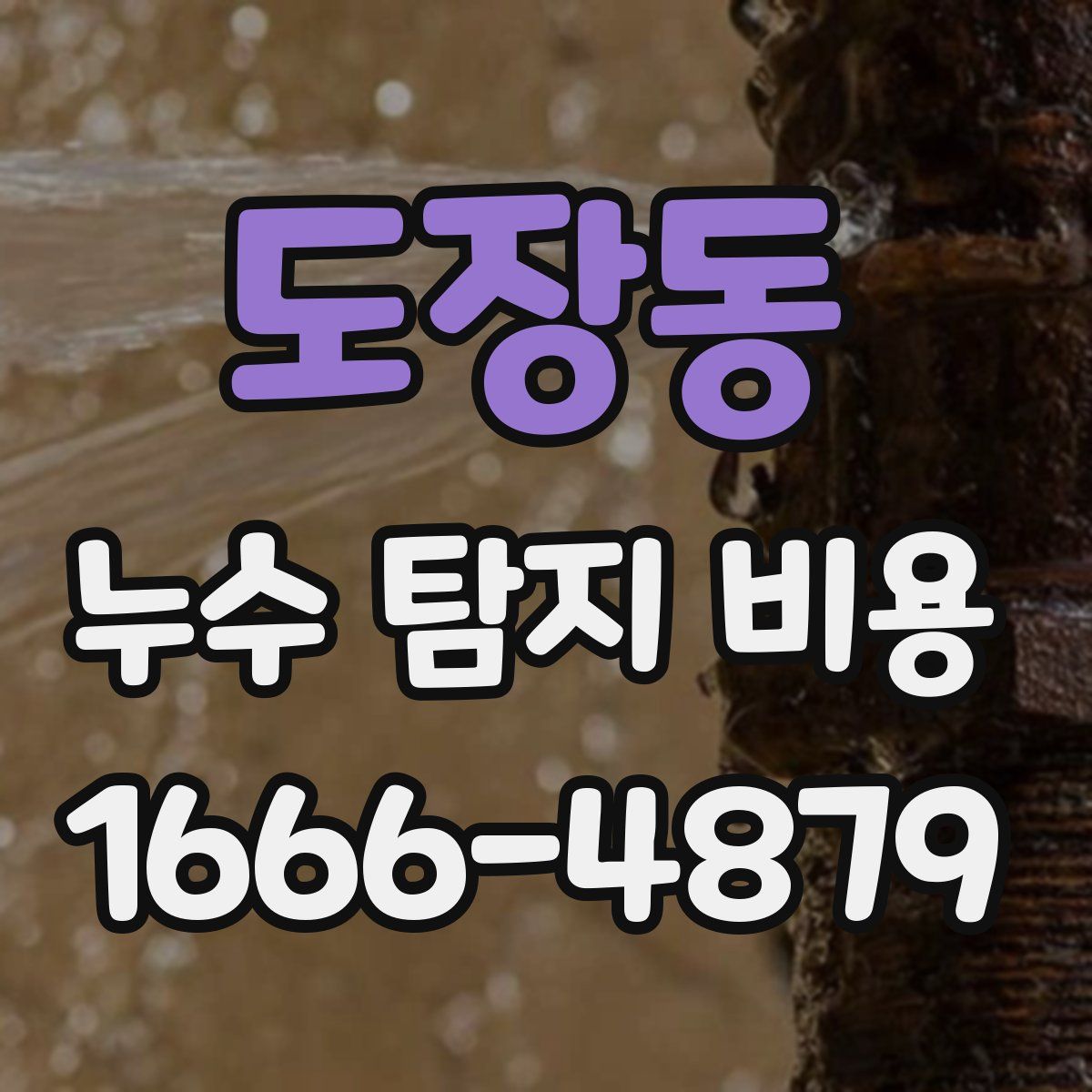 도장동 누수 탐지 비용
