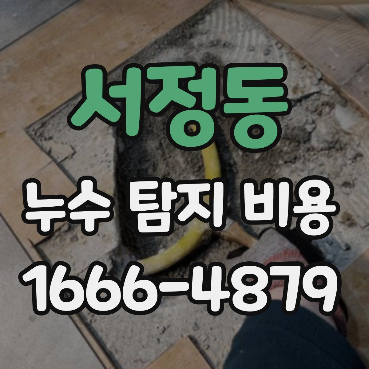 서정동 누수 탐지 비용