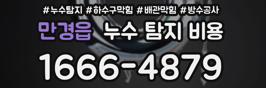 만경읍 누수 탐지 비용