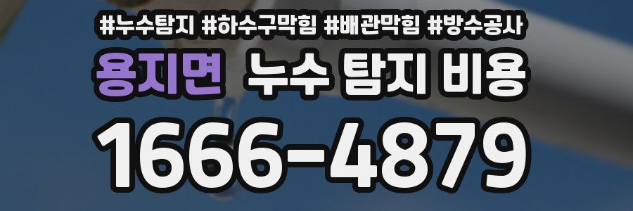 용지면 누수 탐지 비용