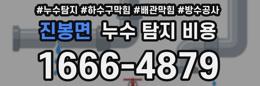 진봉면 누수 탐지 비용