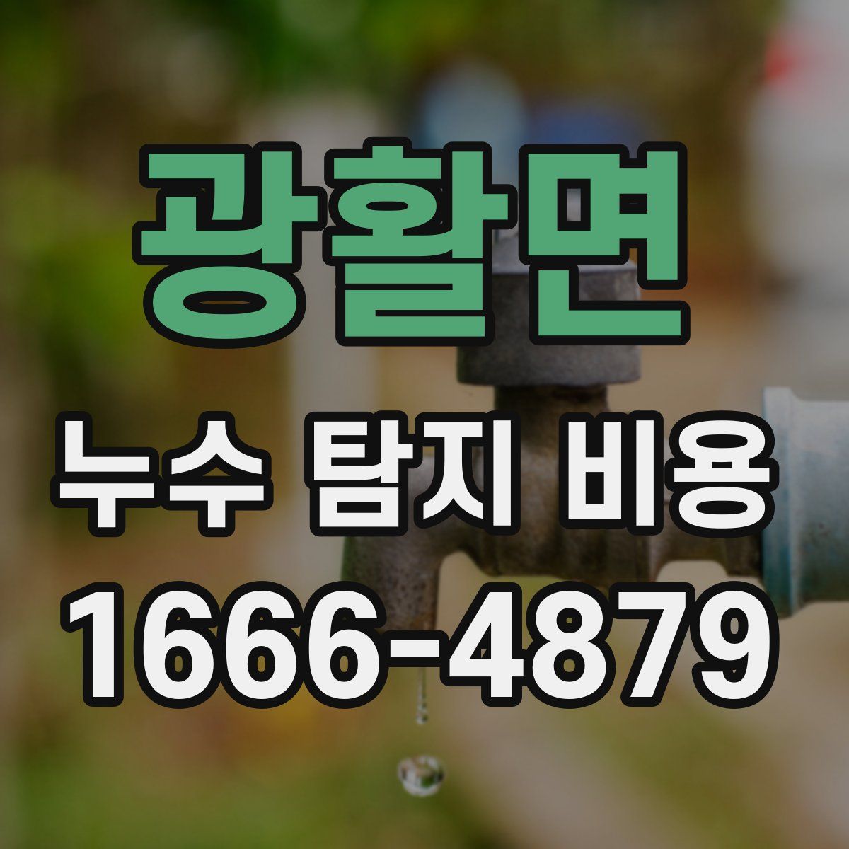 광활면 누수 탐지 비용