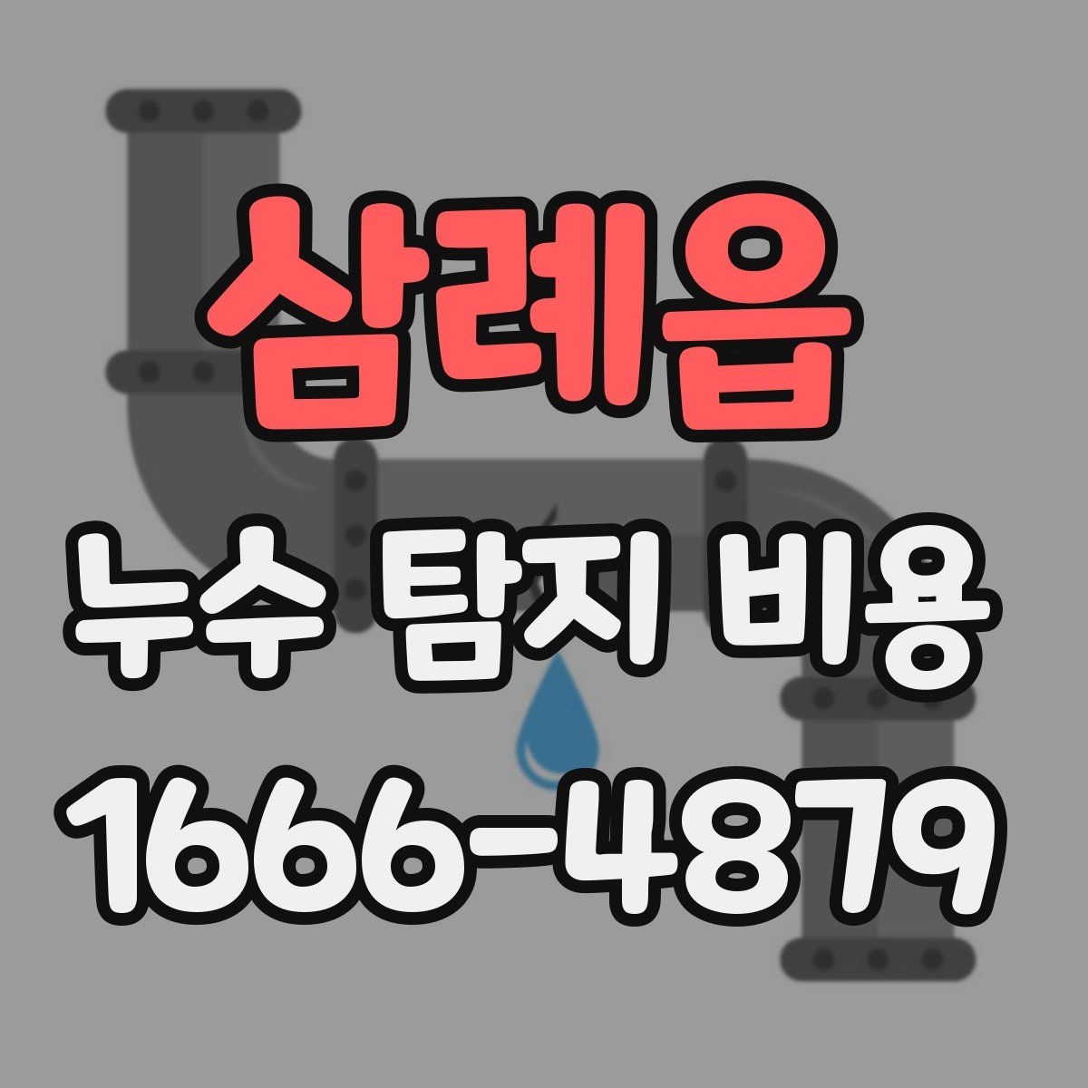 삼례읍 누수 탐지 비용
