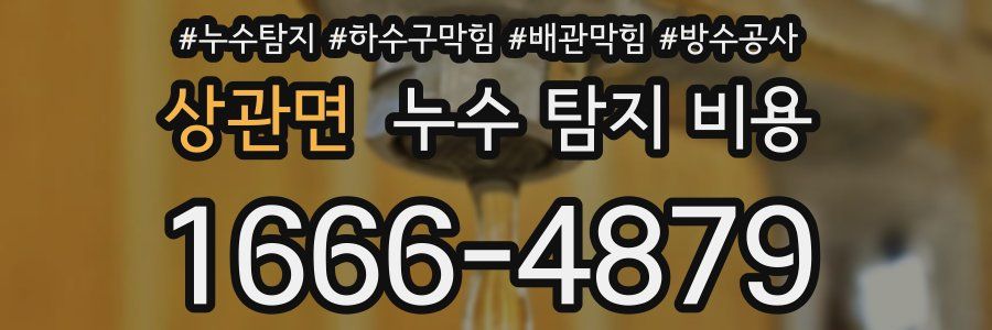 상관면 누수 탐지 비용