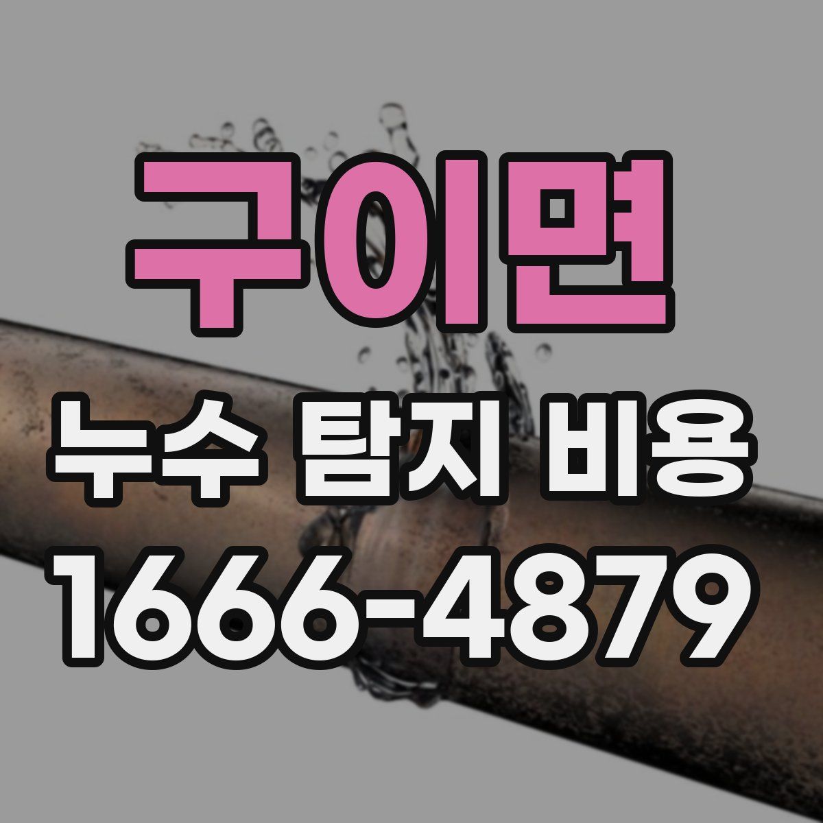 구이면 누수 탐지 비용