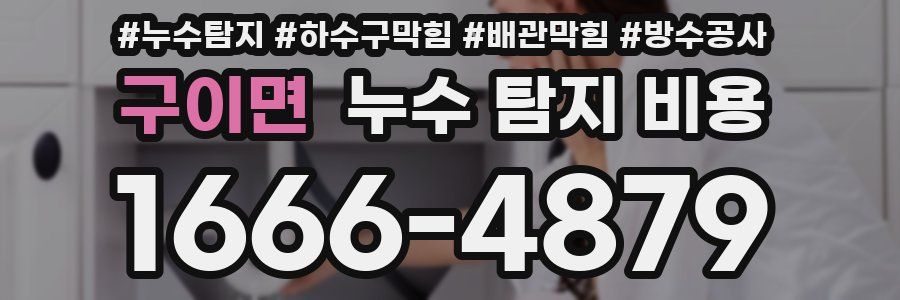 구이면 누수 탐지 비용