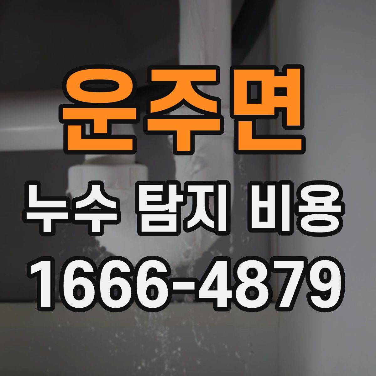 운주면 누수 탐지 비용