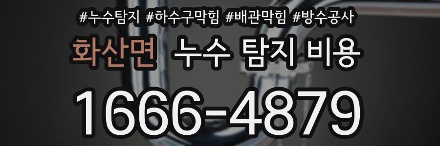 화산면 누수 탐지 비용