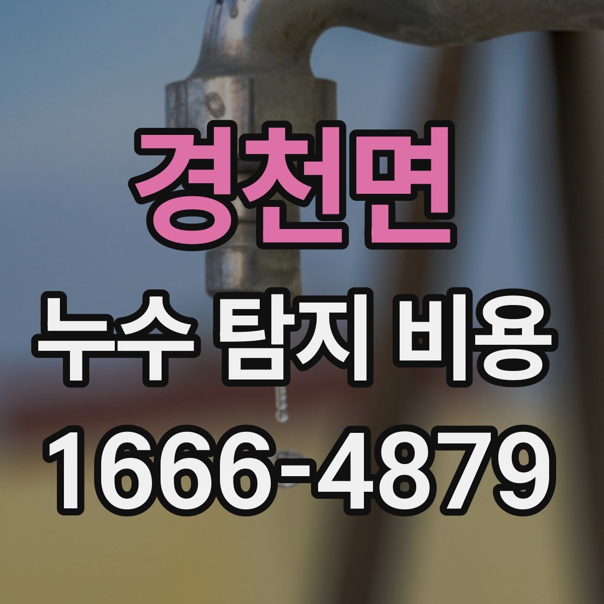 경천면 누수 탐지 비용