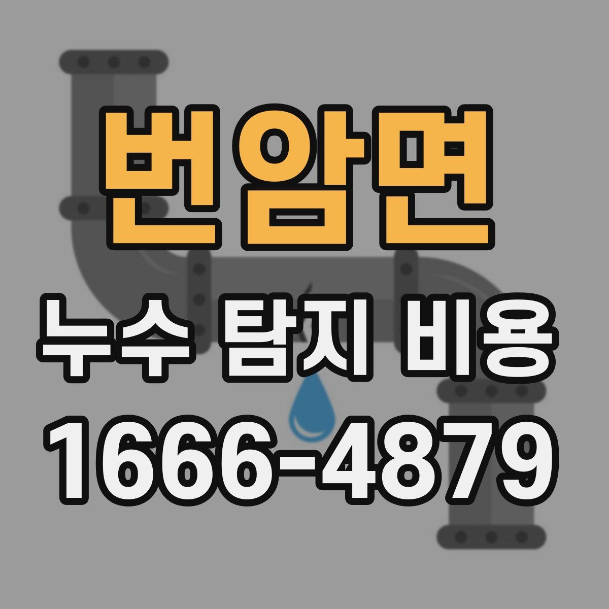 번암면 누수 탐지 비용