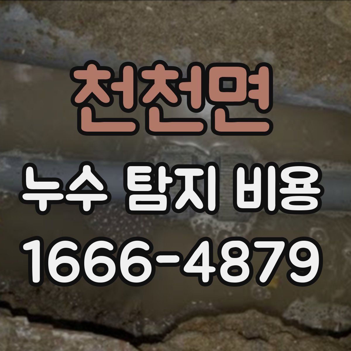 천천면 누수 탐지 비용