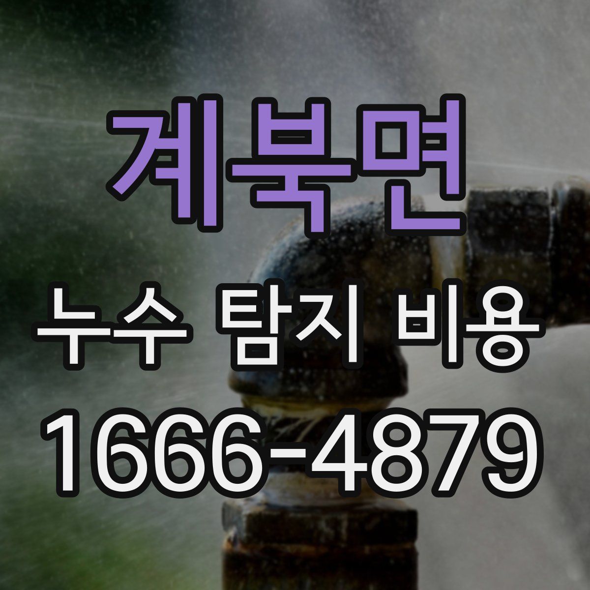 계북면 누수 탐지 비용