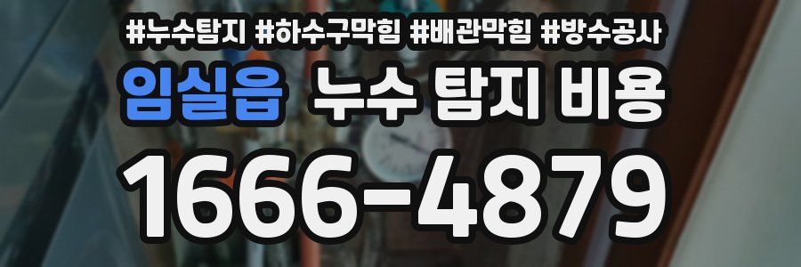 임실읍 누수 탐지 비용