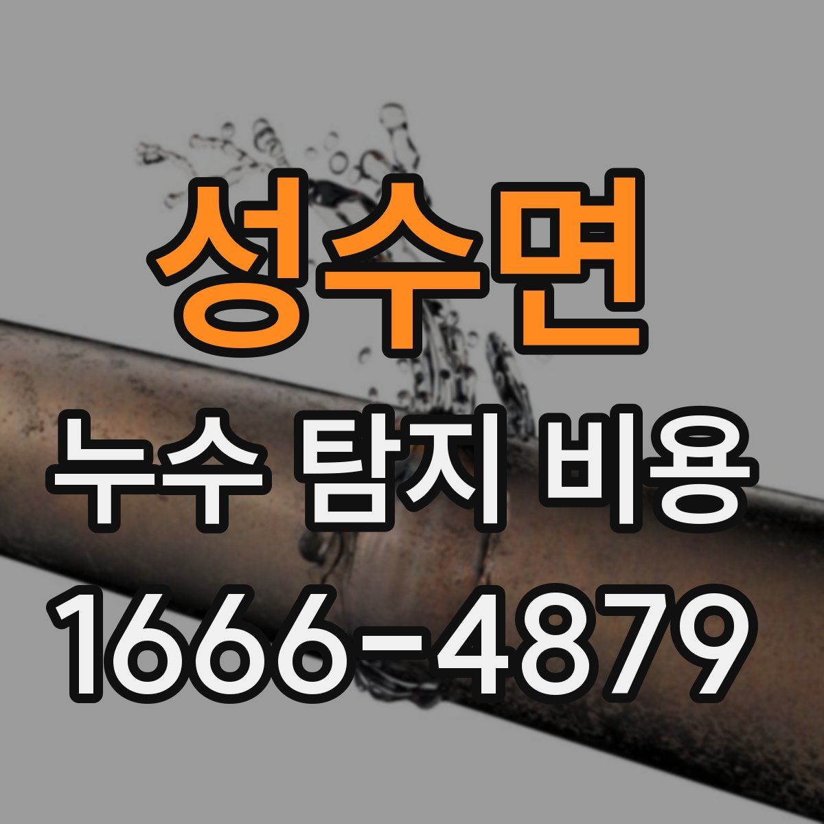 성수면 누수 탐지 비용