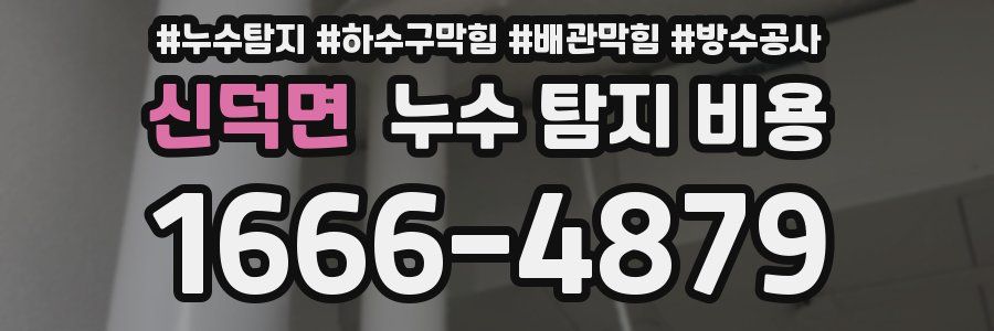 신덕면 누수 탐지 비용